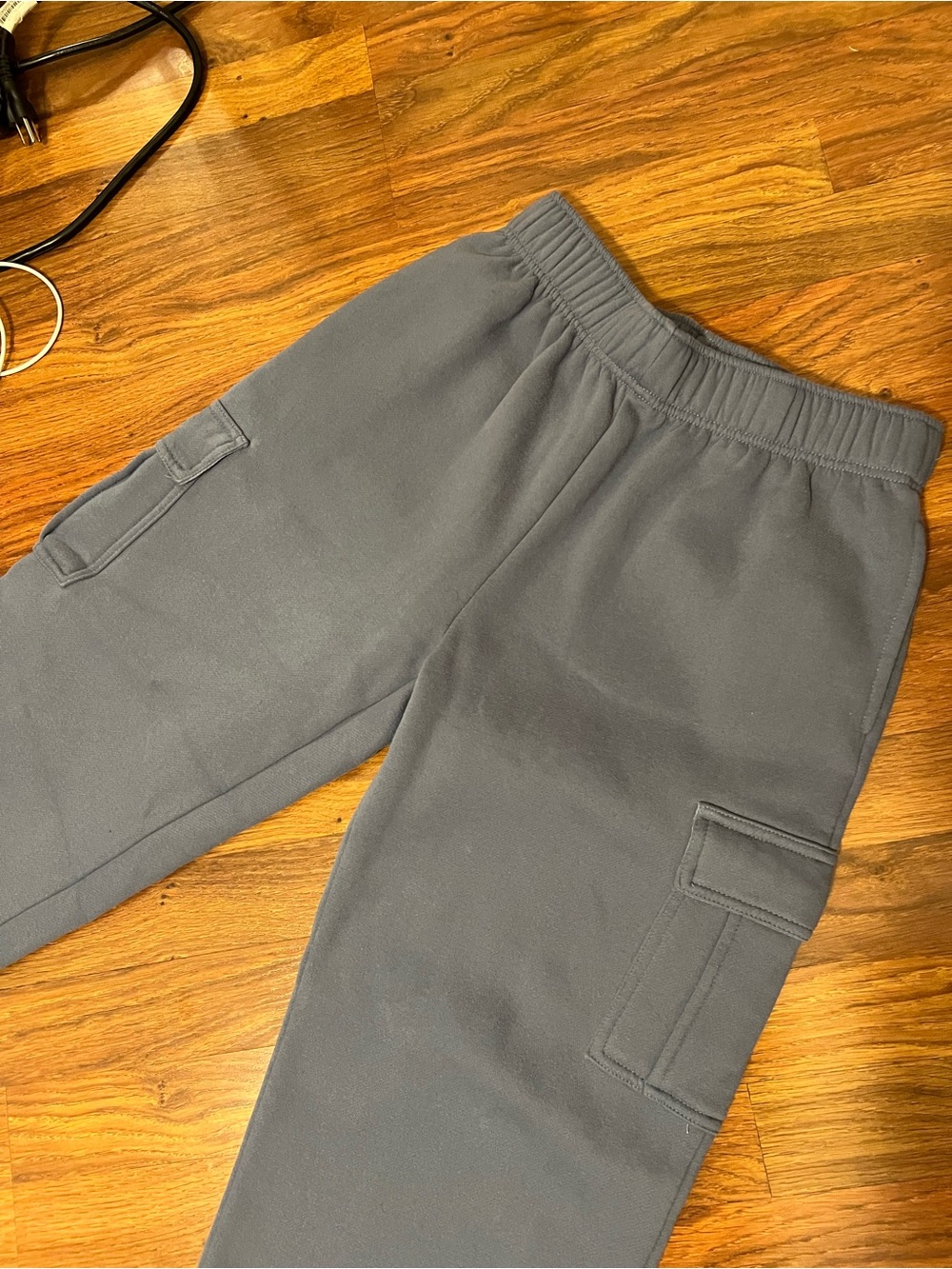 New BBL Fleece cargo Sweatpants slate blue size medium - Picture 10 of 10